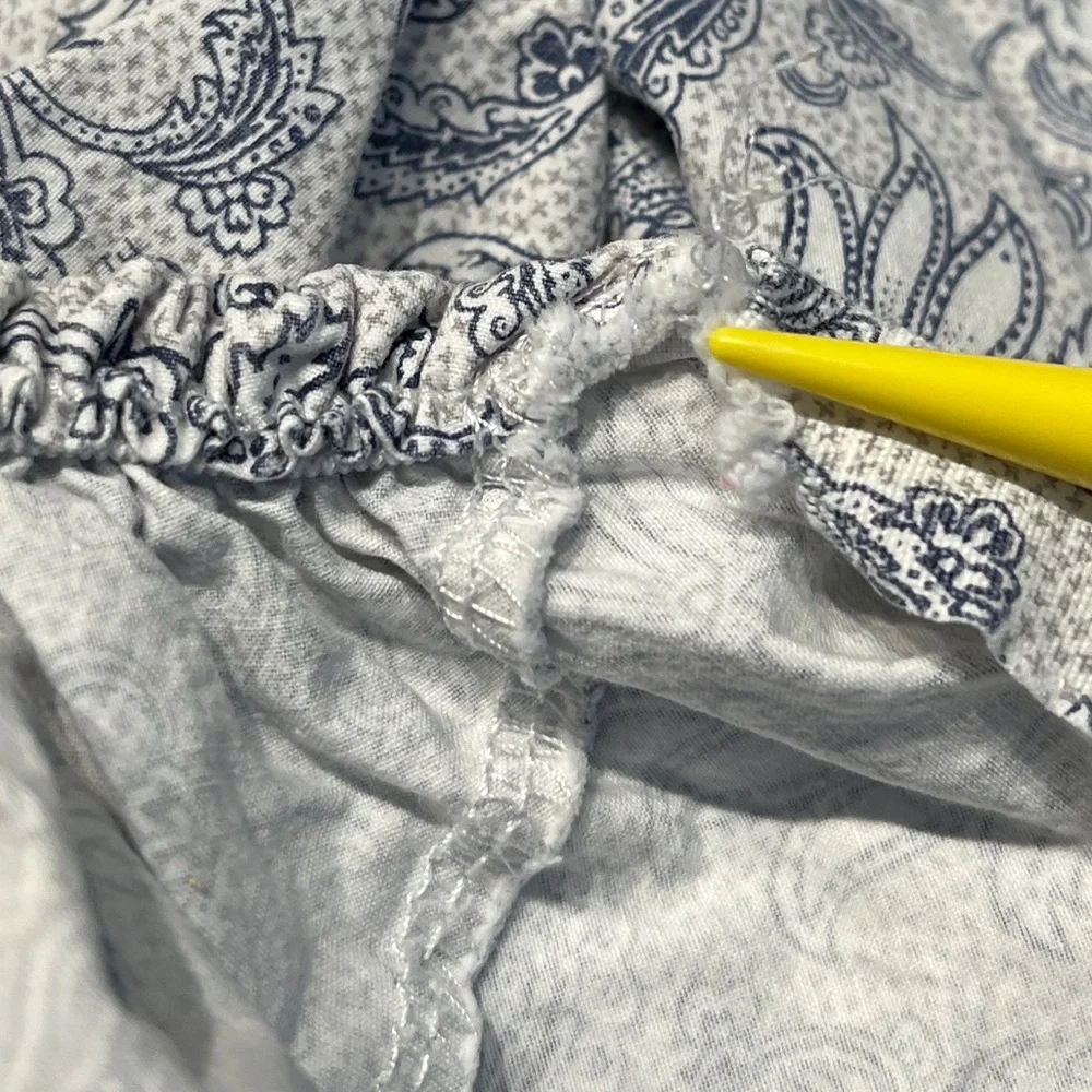 Lauren Ralph Lauren Floral Blue White Gray Queen Bedsheets Fitted & Flat Only